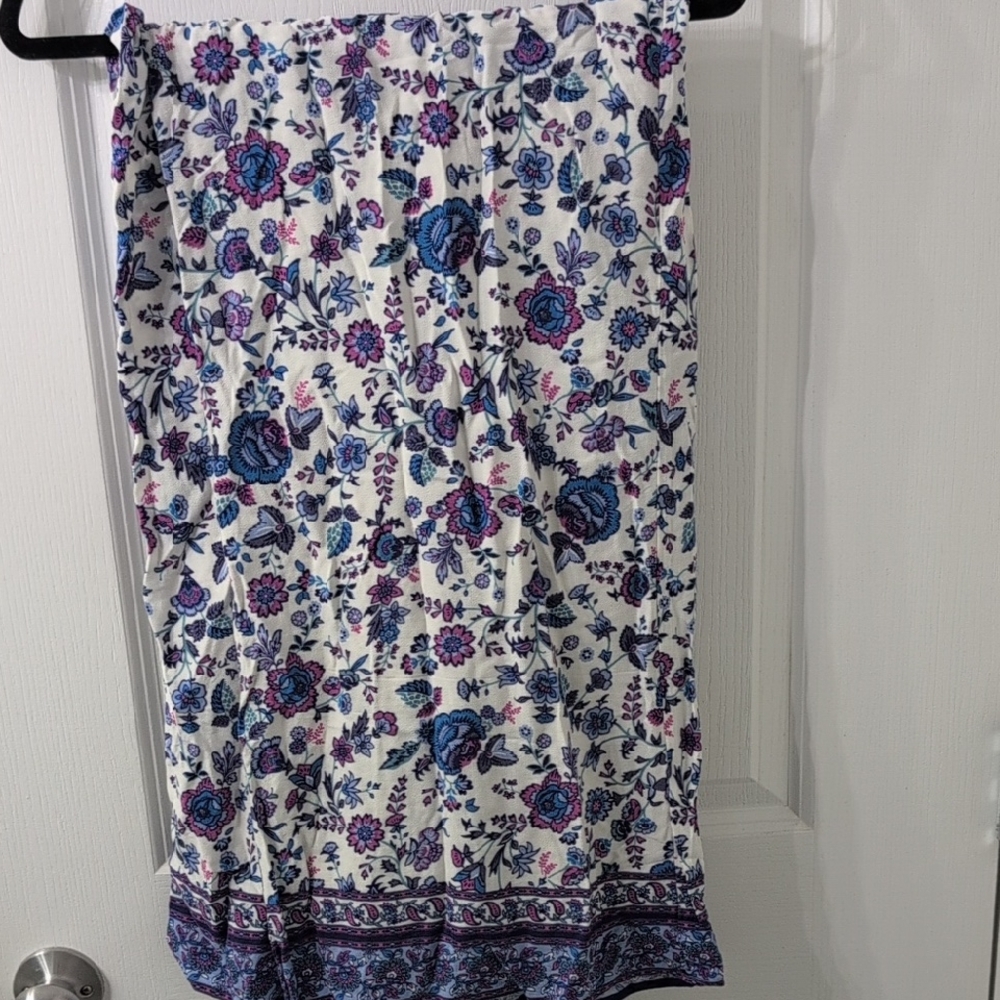Joie Floral Print Bohemian Summer Pants New Size Large L
